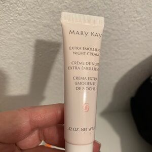 Mary Kay Extra Emollient Night Cream in Soft Pink Tube. Sample size.